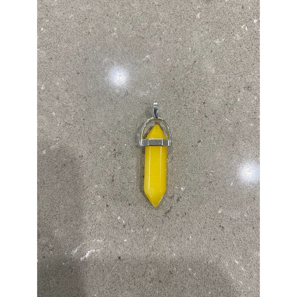 Natural Gemstone Hexagonal Pointed Reiki Chakra Pendant for Necklace